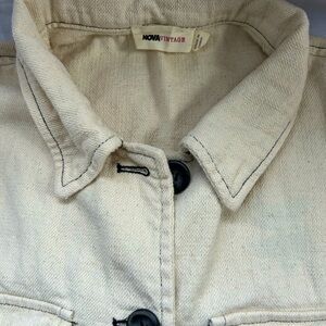 Soft cotton blend short jacket